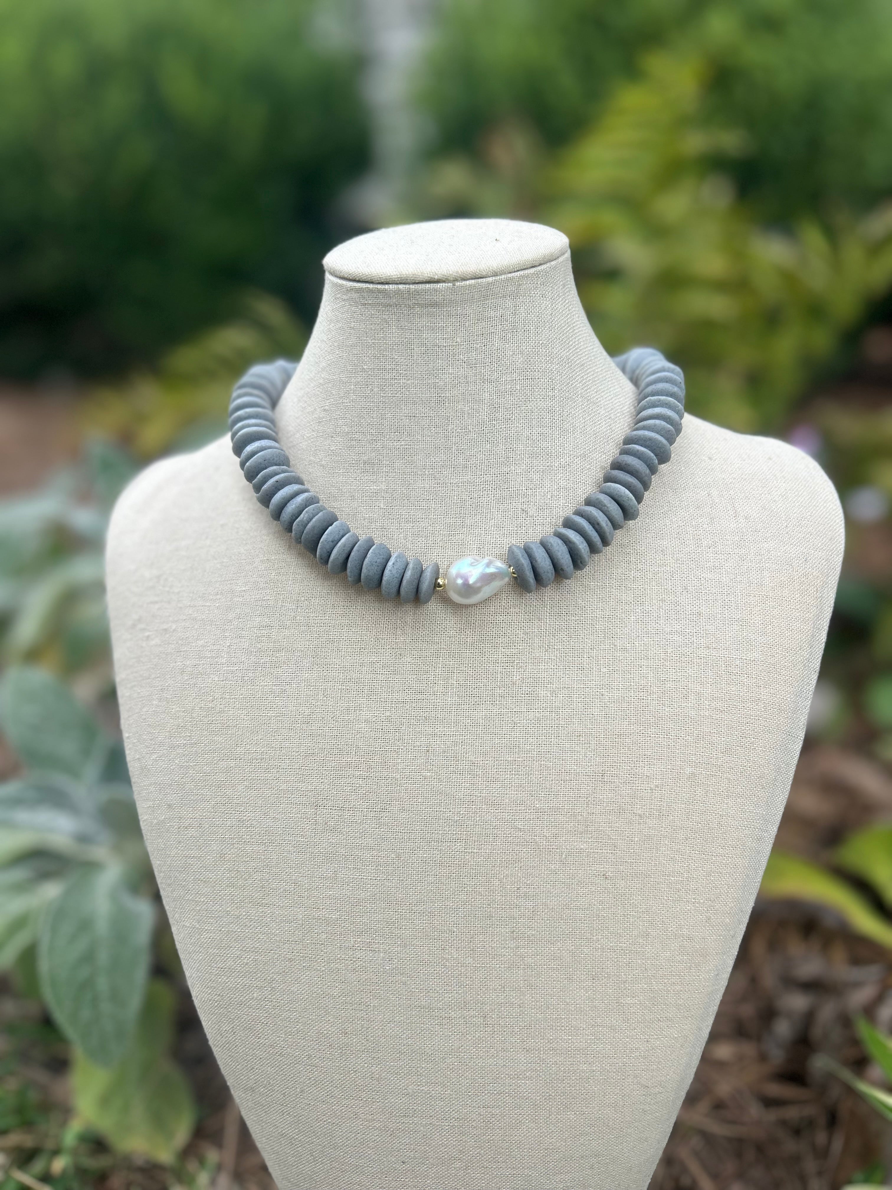Coco Necklace-Grey