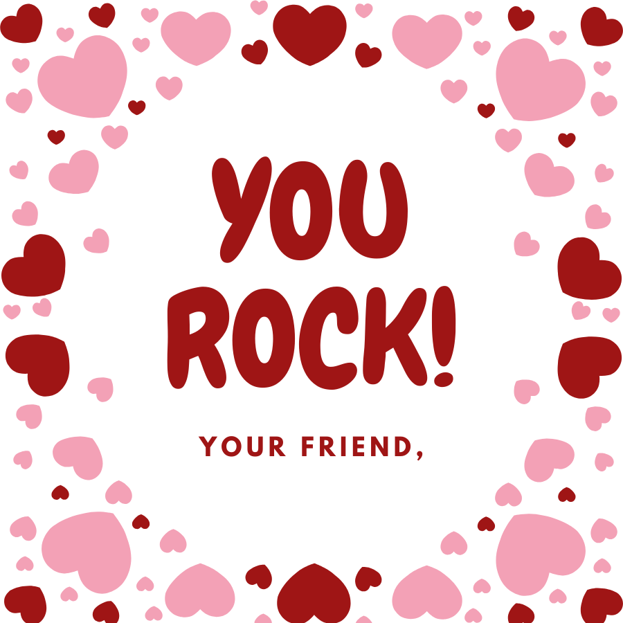 You Rock Valentine (Pink)