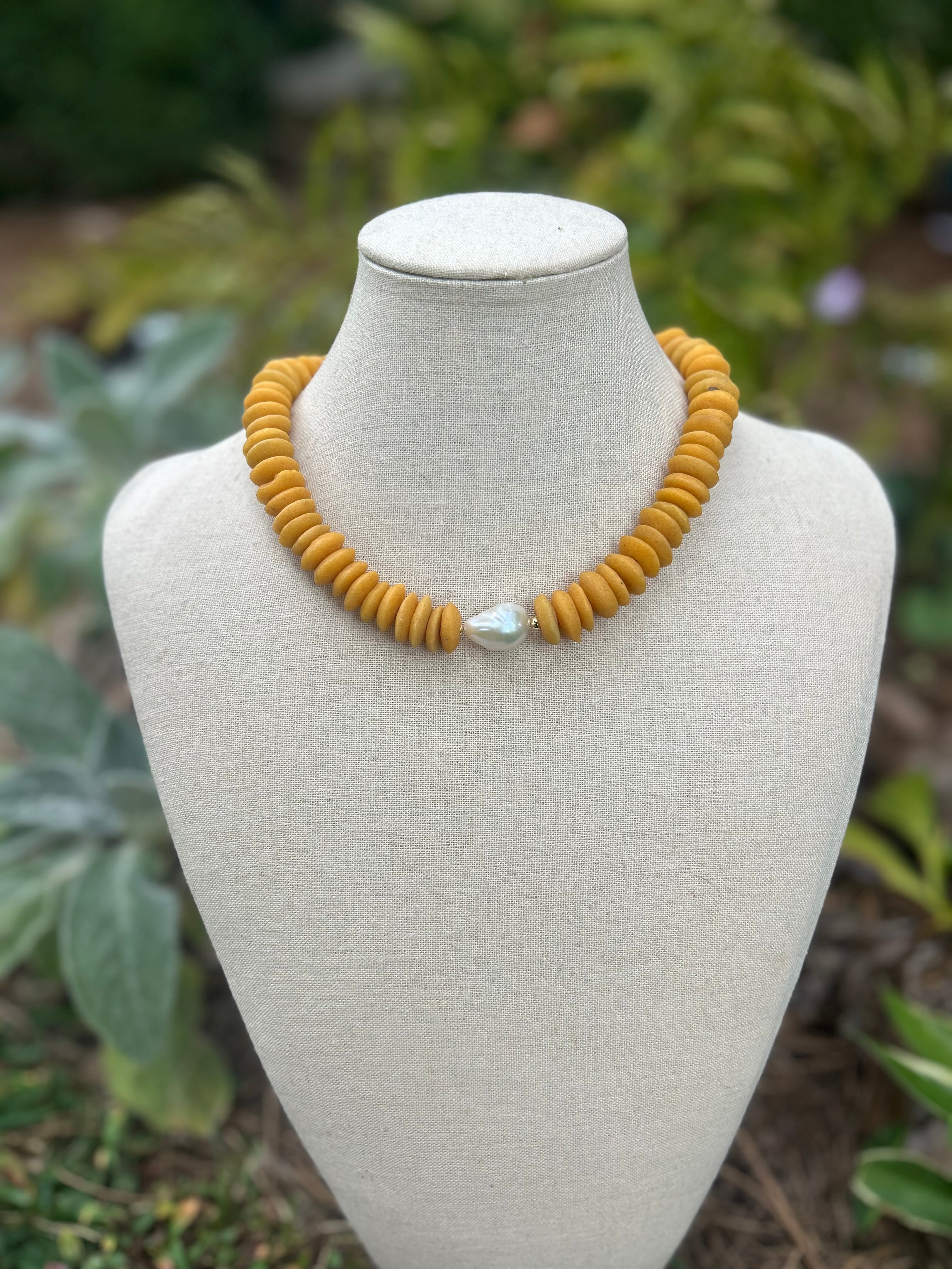 Coco Necklace-Mustard