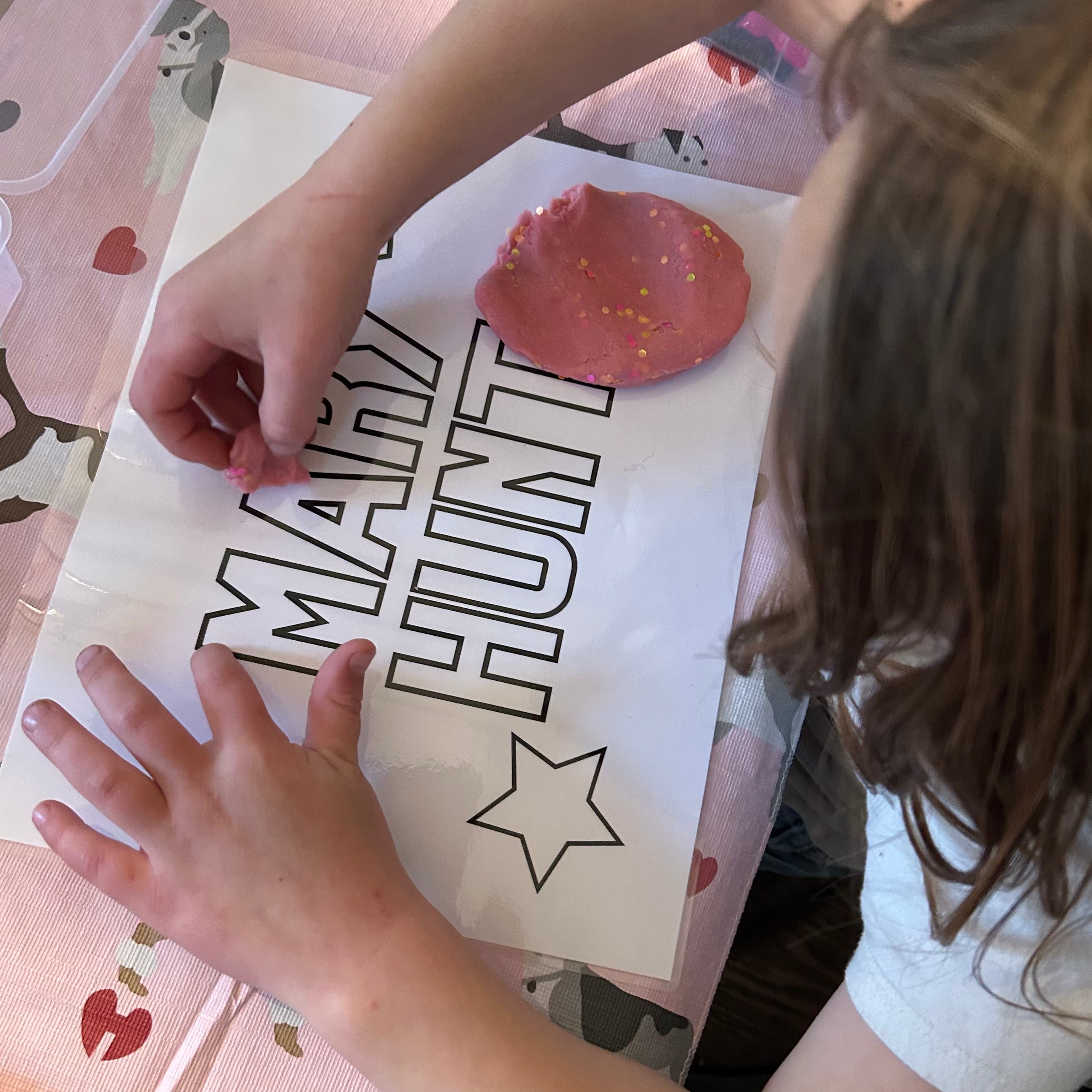 Personalized Playdough Placemat