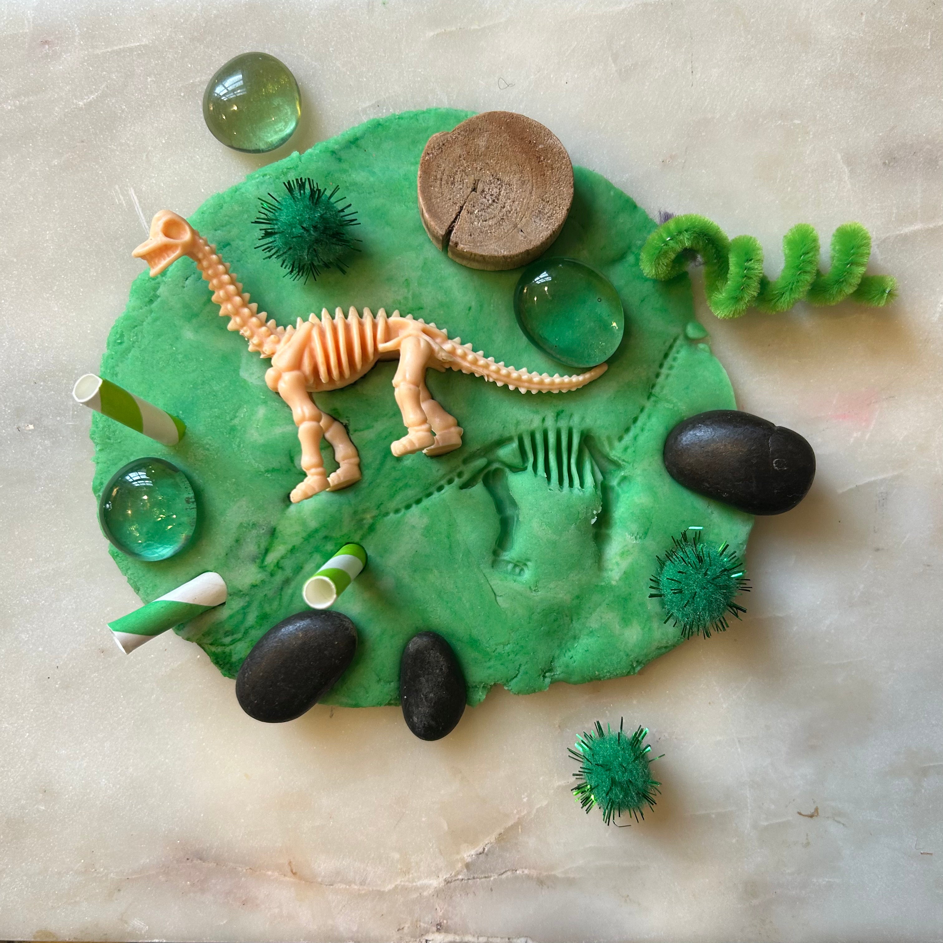 Dinosaur Skeleton Playdough Jar – The Craft Kit Co.