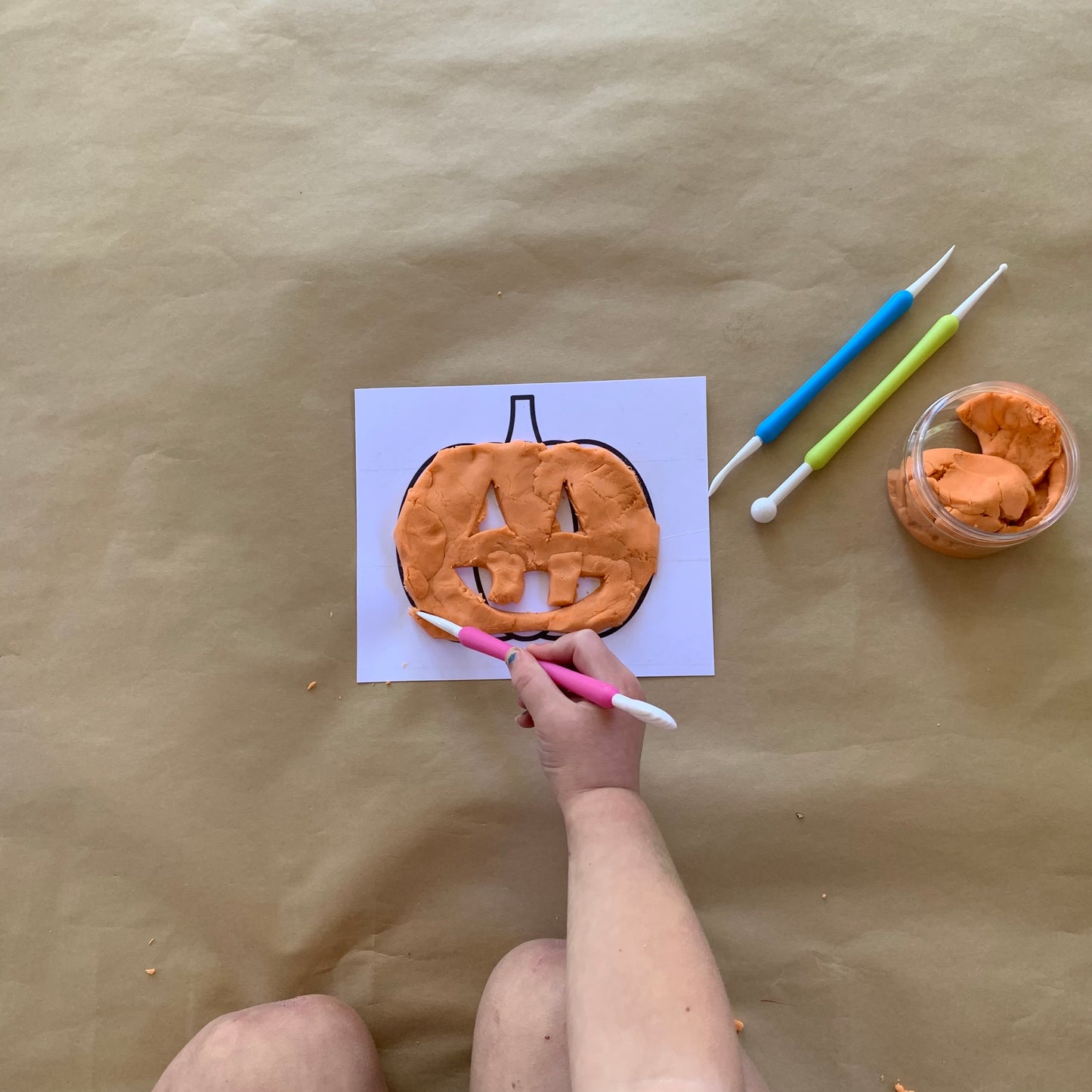 Pumpkin Carving Playdough Kit